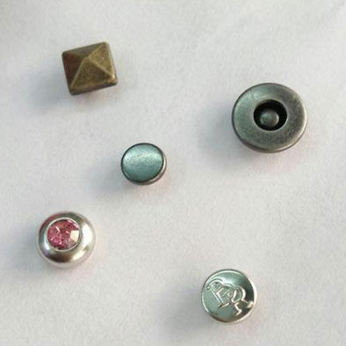 Silver Brass Button With Round Shape