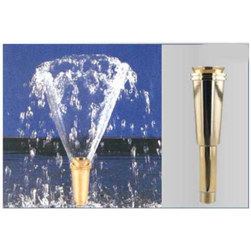 Metalic Golden Brass Calyx Fountain Nozzles