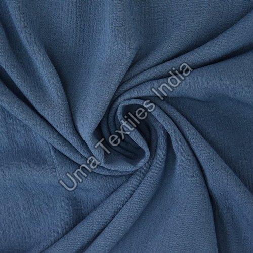 Blue Cotton Viscose Fabric