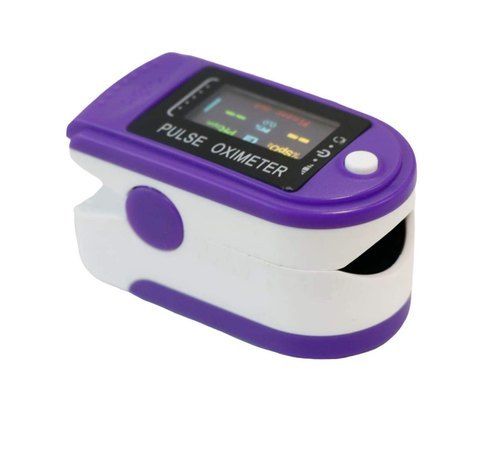 Blue And White Pulse Oximeter