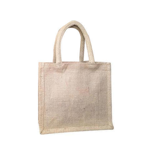 Brown And Black Easy To Carry Jute Tote Bags