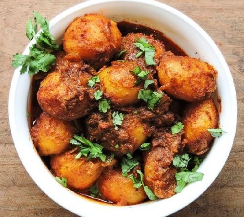 Brown Healthy And Natural Dum Aloo Masala