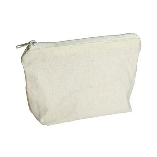 Appealing Look White Jute Coin Purse