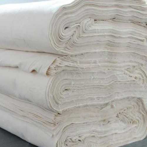 100%Cotton White Color Raw Cotton Fabric