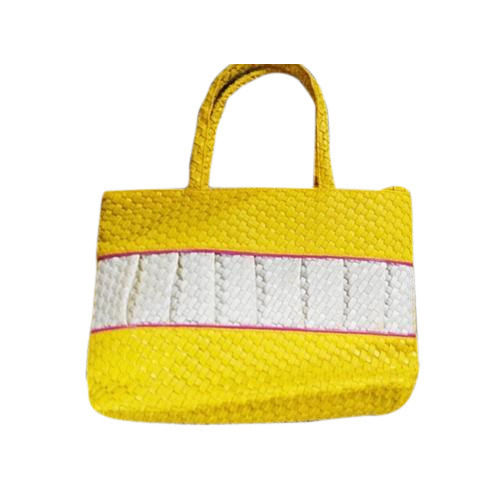 Yellow Pu Leather Shoulder Ladies Bag