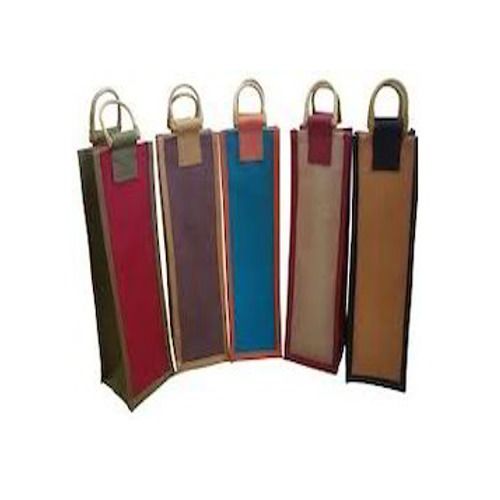 Cane Handle Bottle Jute Bag