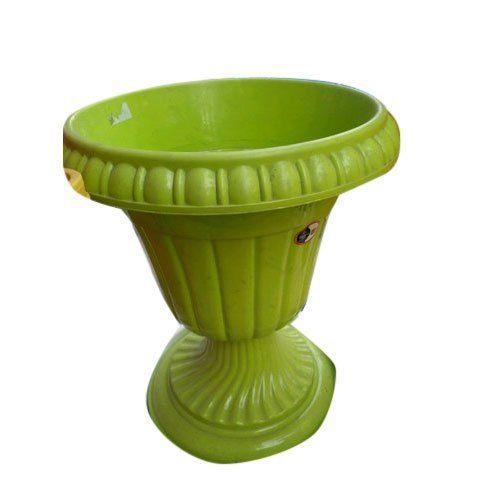 Painted Green Color Plastic Planter