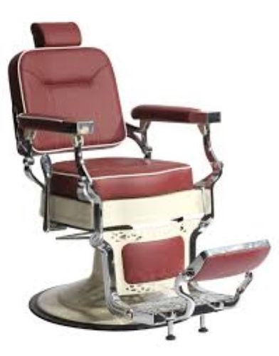 Metal Height Adjustable Heavy Duty Salon Furniture Vintage Barber Chair