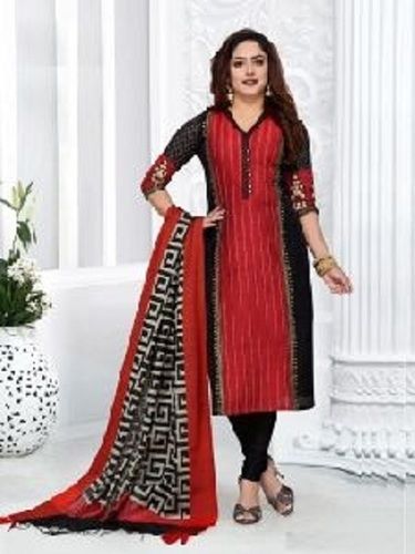 Various Colors Are Available Printed Cotton Silk Salwar Kameez