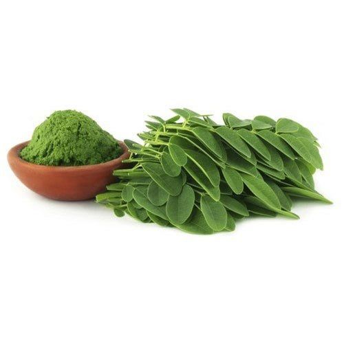 Dried Green Indian Moringa Leaves