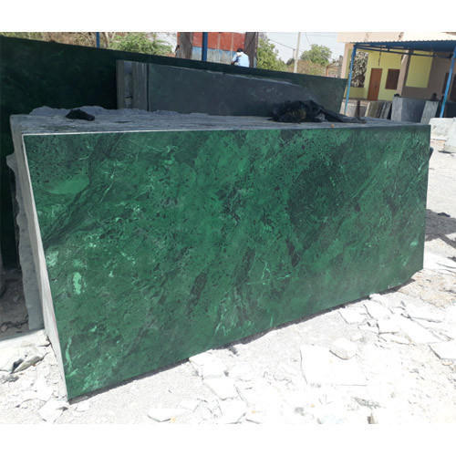 Polished Plain Green Marble Slab