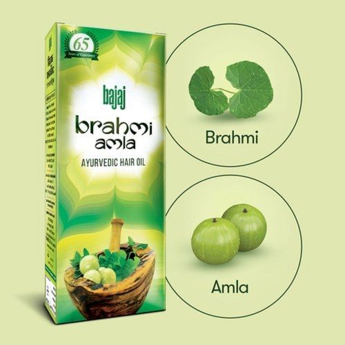 Light Green Bajaj 400Ml Herbal Brahmi Amla Hair Oil