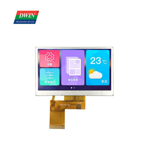 Dwin 4.3Inch Lcd Display 480*272 Tft Lcd With Rgb Interface Dimension(L*W*H): 105.42*67.10*2.95 Millimeter (Mm)