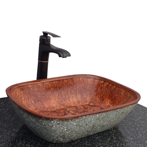 Bathrooms Sinks Moksha Table Top Epoxy Resin Wash Basin Glass Fg0001