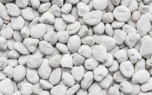 Natural White Cobblestones For Landscaping And Pavement Size: Various Sizes Available