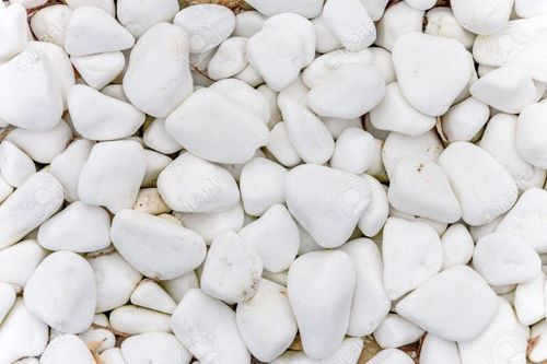 Natural White Cobblestones For Landscaping And Pavement Size: Various Sizes Available