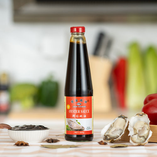 Dark Brown Oyster Sauce In Bottle