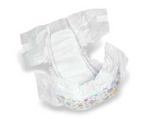 Disposable White Baby Diaper Size: Customised