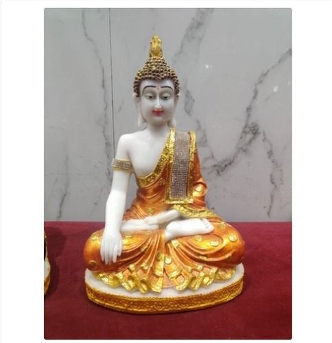 Multicolour Marble Buddha Statue With Base