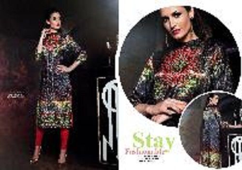 Various Colors Are Available Full Sleeve Kaftan Kurtis