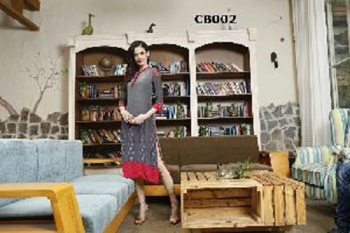 Various Colors Are Available Long Digital Print Kurti For Ladies