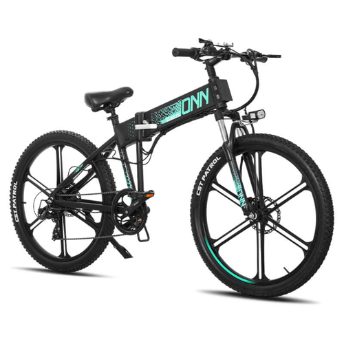 Onn Carbon Electric Bicycle - Fork Material: Aluminum