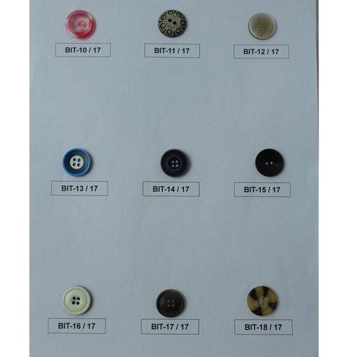 Golden Round Plastic Garment Button