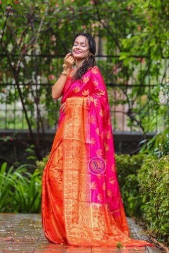 Women Nylon Silk Saree