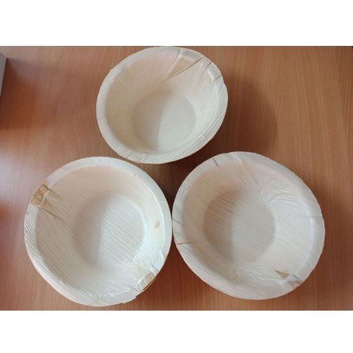 4 Inch Plain Disposable Areca Leaf Bowl for Event and Party Supplies