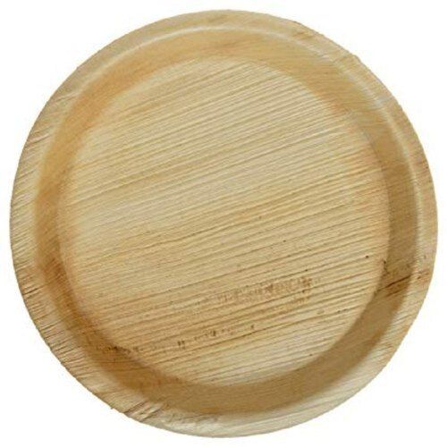 9 Inch Disposable Areca Leaf Serving Plate For Event And Party Supplies