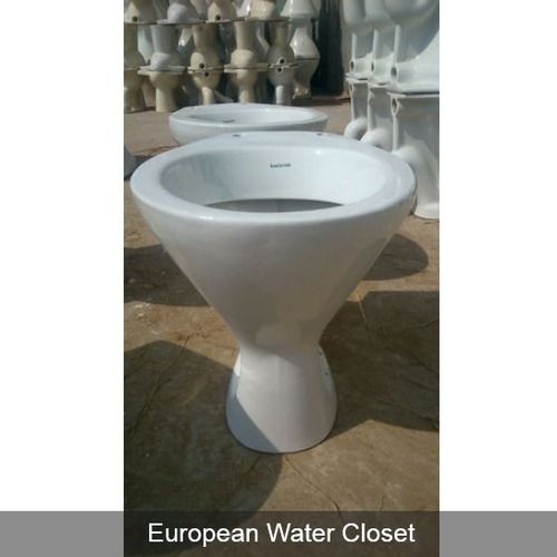 White Ceramic European Water Closet