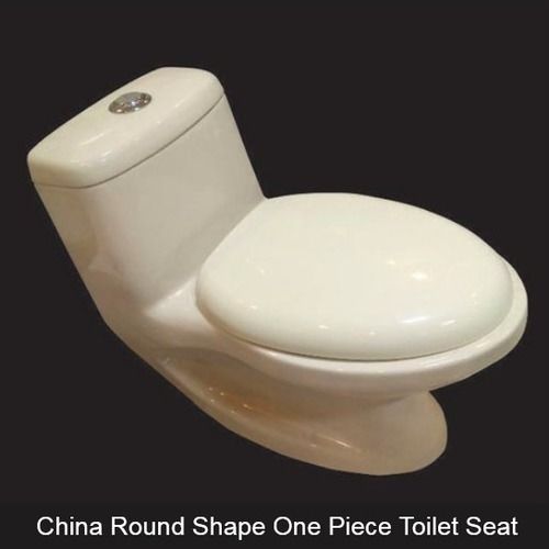 White China Round Shape One Piece Toilet Seat