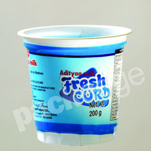 Customized 200ml Yogurt Dahi Sleeved Plastic Cup
