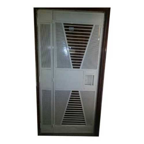 White Metal Swing Safety Door