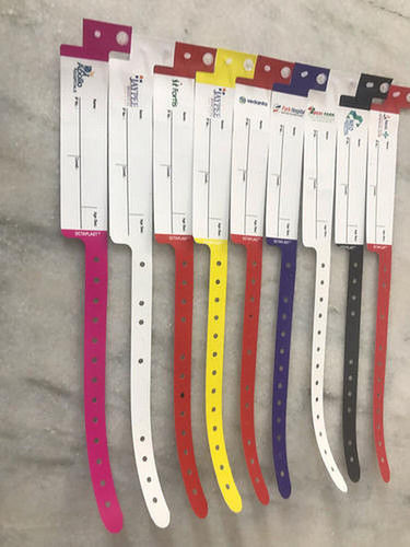 White Patient Id Wrist Band