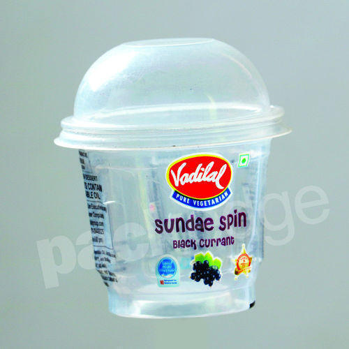 Transparent 125ml Spin Ice Cream Cup