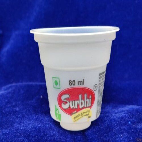 White 80ml Plastic Ice Cream Cup