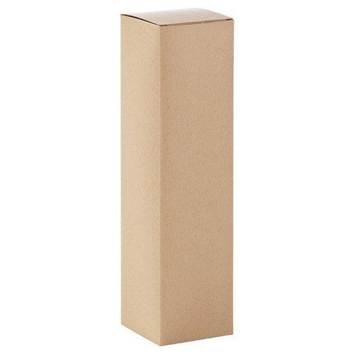 Brown Single Bottle Cardboard Packaging Box