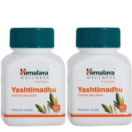 Yashtimadhu Tablets - 250 mg Glycyrrhiza Glabra Root Extract | Ayurvedic, 100% Vegetarian, Gastrointestinal Support for Heartburn and GERD