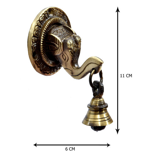 Brass Wall Decorative Elephant Face Thickness: 5.5 Centimeter (Cm)