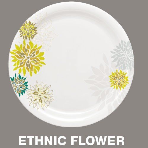 Ethnic Flower Melamine Dinner Plates