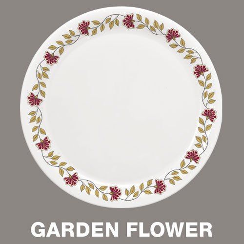 Garden Flower Melamine Dinner Plates