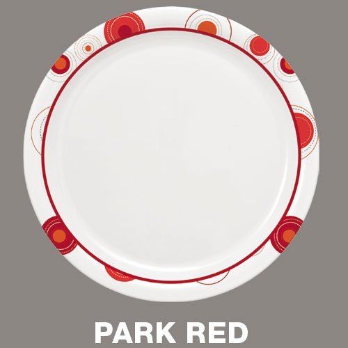 Park Red Melamine Dinner Plates