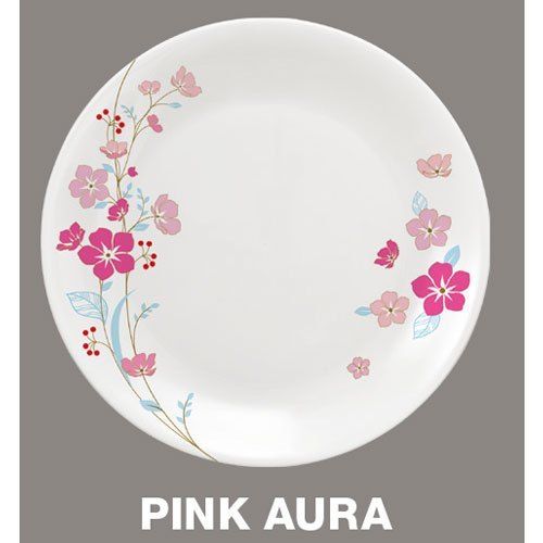 Pink Aura Melamine Dinner Plates