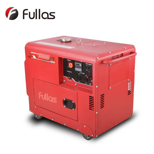 Red 4.5Kw Portable Industrial Silent Electric Start Diesel Silent Generator