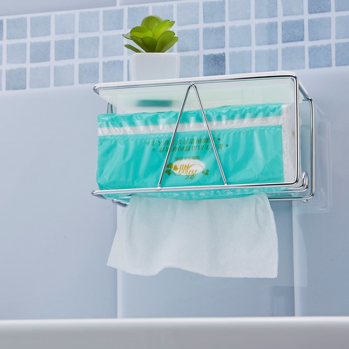 Adhesive Multiple Functions Tissue And Paper Roll Holder