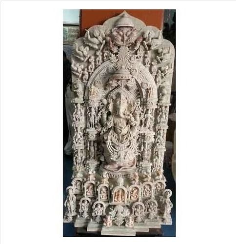 Eco-Friendly Antique Style Stone Ganesha Statue