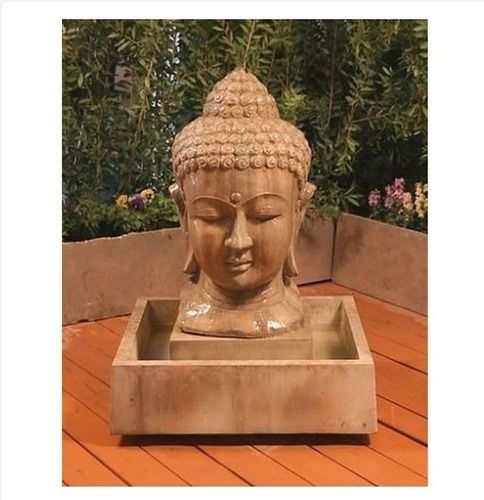 Buddha Head Fiber Statue