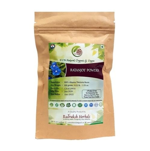 Organic & Natural Ratanjot Leaves Powder Alkanna Tinctoria Alkanet Root 100  Gram