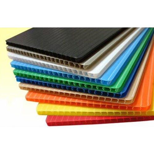 Multi Color Pp Corrugated Sheets 1.5 Mm To 10 Mm